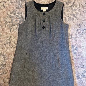 Michael Kors A line Tweed Sleeveless Dress with Pockets